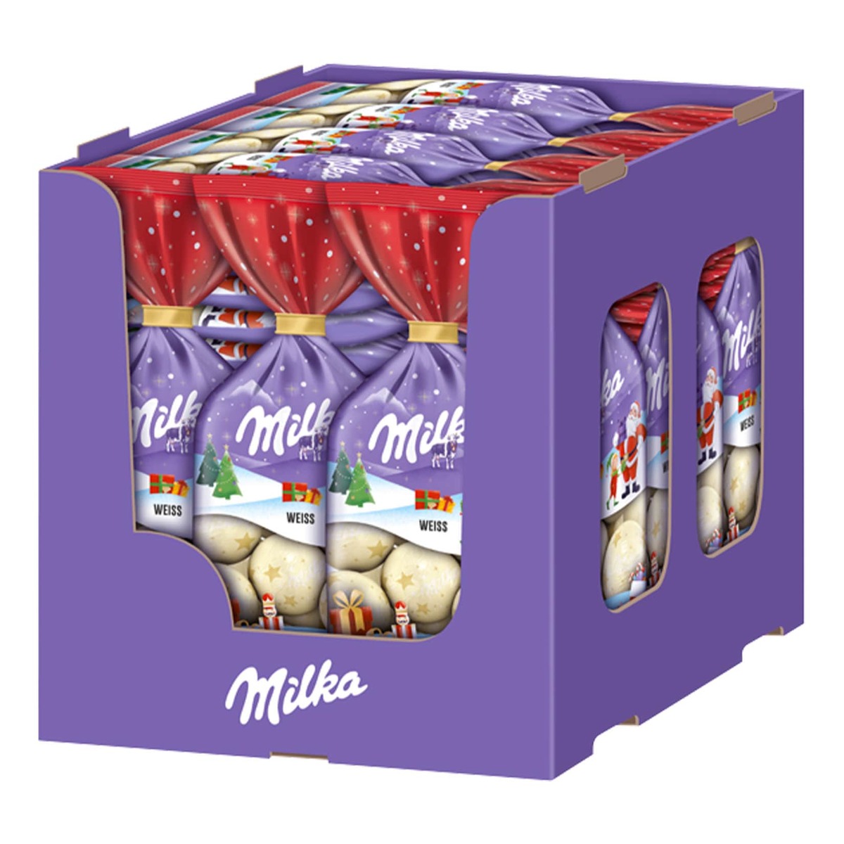 Bild 1 von Milka Weihnachtsschokokugeln weiß 100 g, 30er Pack