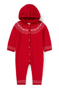 C&A Baby-Overall, Rot, Größe: 56