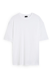C&A Oversized-T-Shirt, Weiß, Größe: XS