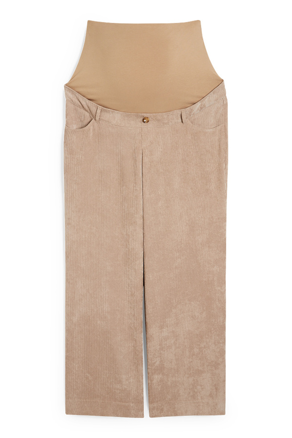 Bild 1 von C&A Umstands-Cordhose-Relaxed Fit, Braun, Größe: 34