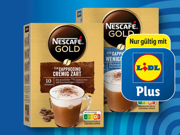 Bild 1 von Nescafé Gold Typ Cappuccino/Latte, 
         140/125/144 g