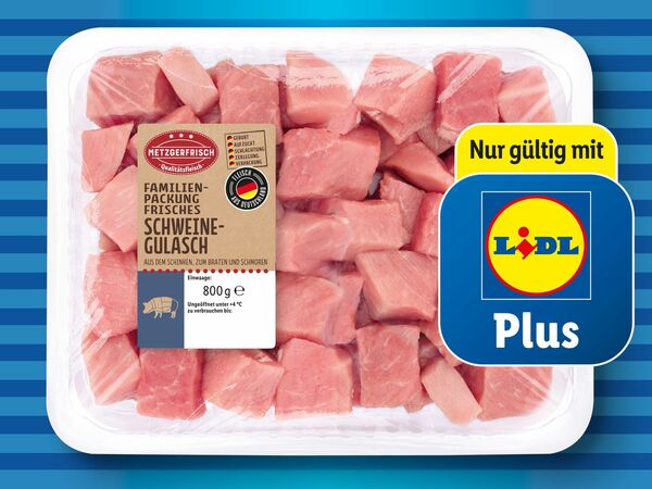 Metzgerfrisch Frisches Schweine-Gulasch, 800 g von Lidl ansehen!