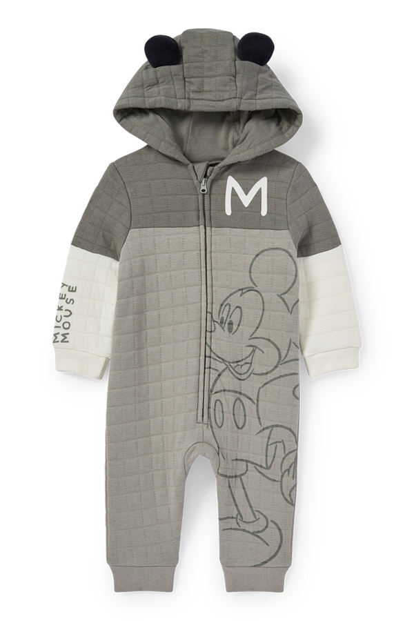 Bild 1 von C&A Micky Maus-Baby-Thermo-Overall, Grün, Größe: 68