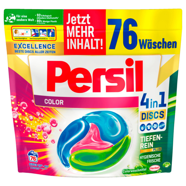 Bild 1 von Persil Colorwaschmittel 4in1 Discs 1,9kg, 76WL