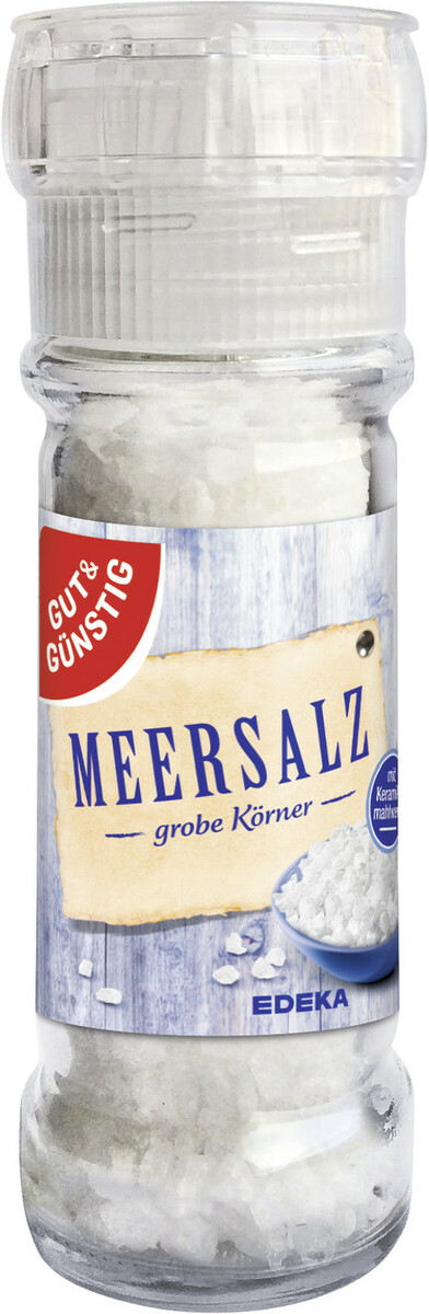 Bild 1 von Gut & Günstig Meersalz grobe Körner 110G