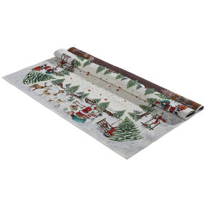 X-Mas Tischdecke, Weihnachten, quadratisch, 100 cm, bügelleicht, Wohntextilien, Tischwäsche, Tischdecken