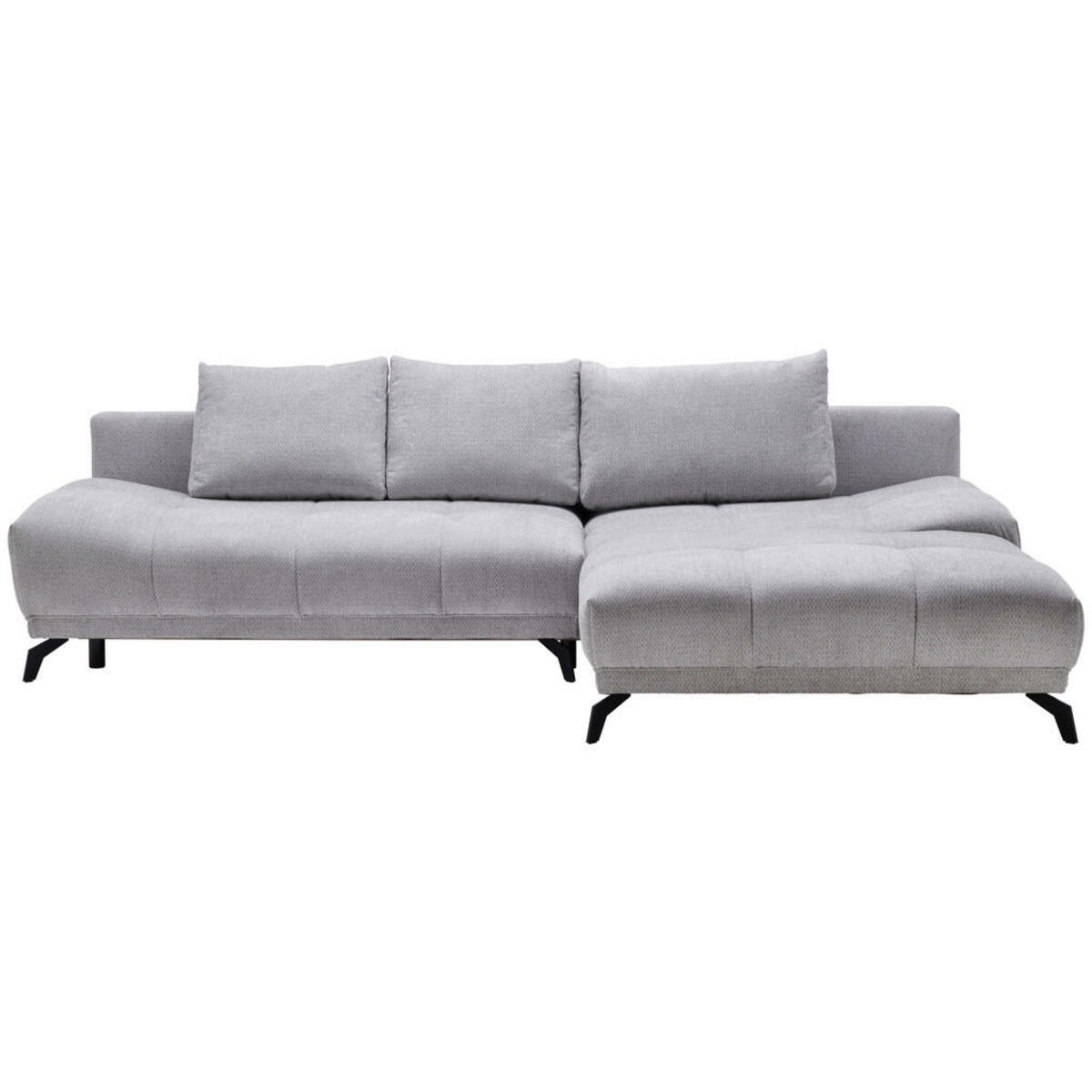 Bild 1 von Hom`in Ecksofa, Grau, Textil, 5-Sitzer, Füllung: Schaumstoff, Ottomane rechts, L-Form, 290x182 cm, Stoffauswahl, seitenverkehrt erhältlich, Schlafen auf Sitzhöhe, Wohnzimmer, Sofas & Couches, Wohn