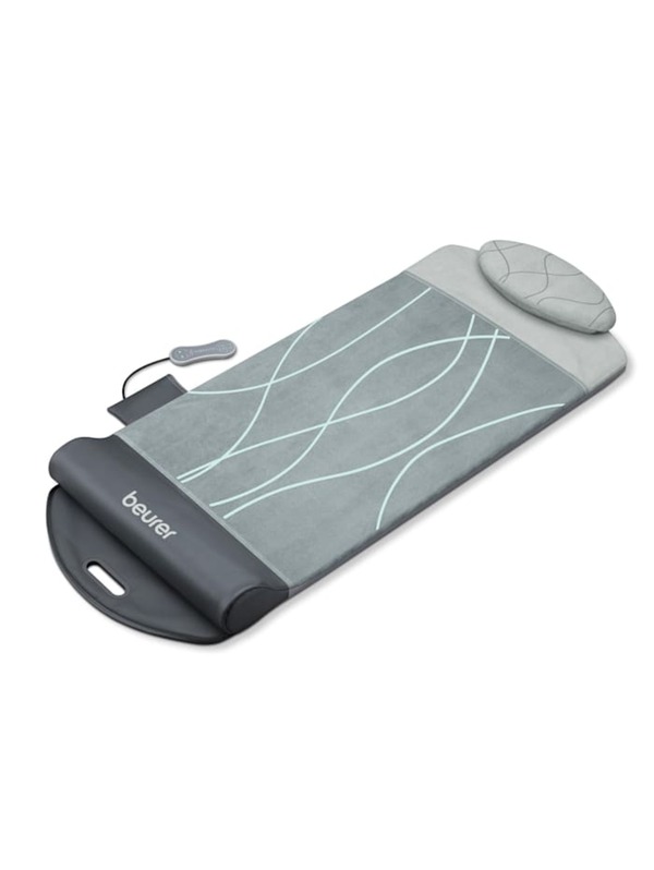 Bild 1 von Yoga- & Stretchmatte 'MG 280', 4 Programme, 3 Intensitätsstufen, zuschaltbare Wärme & Vibrationsmassage Beurer Grau
