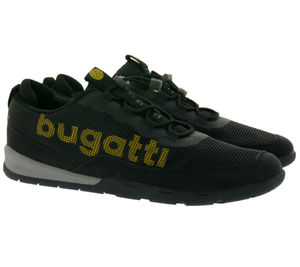 bugatti Herren City-Sneaker mit Soft Fit Halb-Schuhe mit Easy Change 321-A7V01-6900 Schwarz