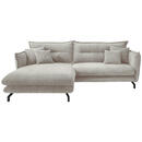 Bild 1 von Livetastic Ecksofa, Silber, Textil, 4-Sitzer, Füllung: Schaumstoff, L-Form, 255x180 cm, Rücken echt, Armteil links, rechts, Wohnzimmer, Sofas & Couches, Wohnlandschaften, Ecksofas