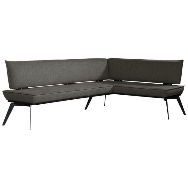 Bild 1 von Carryhome Eckbank, Schwarz, Holz, Metall, Textil, Buche, massiv, Eckteil, 195x165 cm, Stoffauswahl, Esszimmer, Bänke, Eckbänke