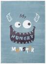 Bild 1 von Kinderteppich Monster in Blau ca. 120x170cm, Blau