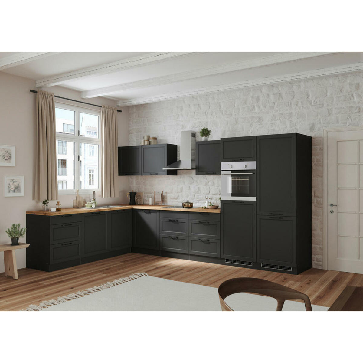 Bild 1 von Held ECKKÜCHE Grau, Eiche Wotan