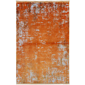 Cazaris Vintage-Teppich Dhasan, Orange, Textil, Abstraktes, rechteckig, 200 cm, Care & Fair, Made in Turkey, lichtunempfindlich, pflegeleicht, Teppiche & Böden, Teppiche, Vintage-Teppiche