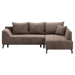 Mid.you Eckschlafsofa, Braun, Textil, 3-Sitzer, Füllung: Faserbällchen, Schaumstoffflocken,Faserbällchen, Schaumstoffflocken,Faserbällchen, Schaumstoffflocken, 273x167 cm, Oeko-Tex® Standard 100