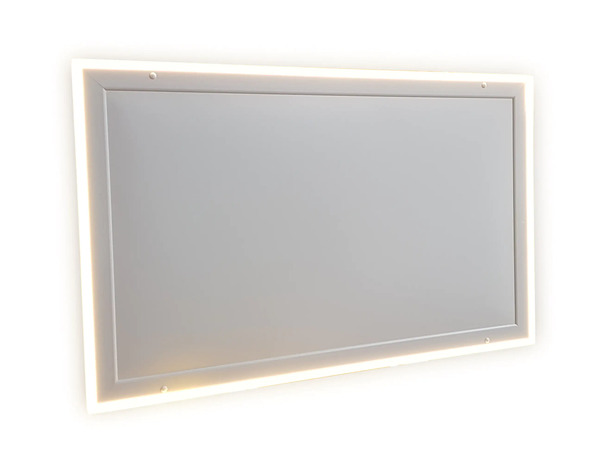 Bild 1 von Infrarot Deckenheizkörper mit LED Licht 110 x 70 cm, weiß, 640 Watt