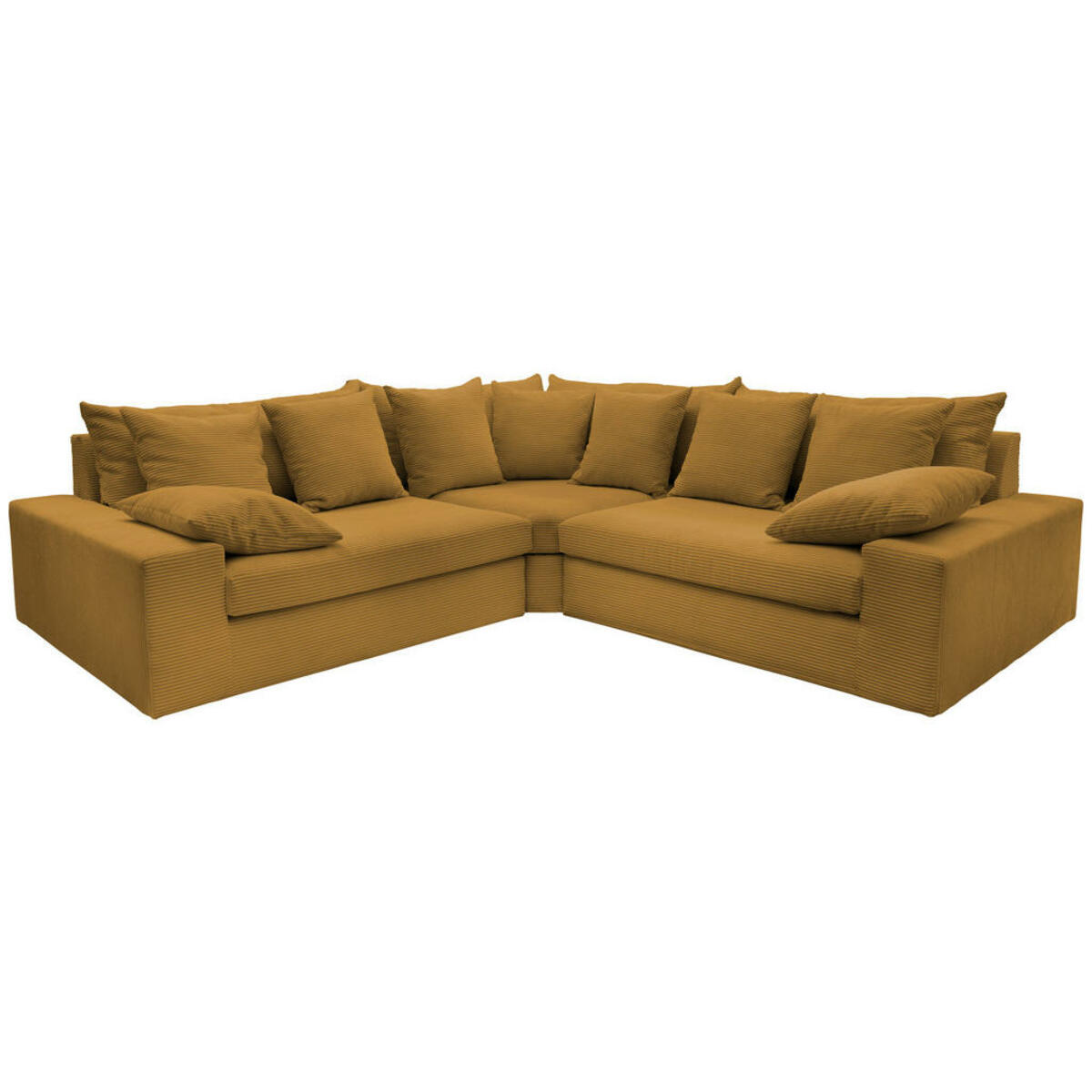 Livetastic Ecksofa, Gold, Textil, 5-Sitzer, Füllung: Schaumstoff, L ...