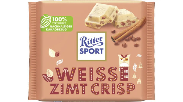 Bild 1 von Ritter Sport 100G Weisse Zimt Crisp Tafel