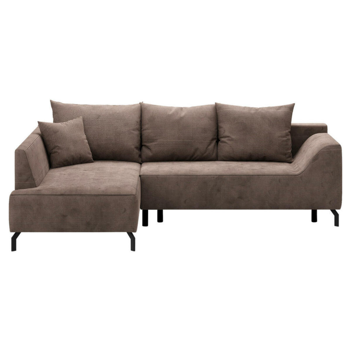 Bild 1 von Mid.you Eckschlafsofa, Braun, Textil, 3-Sitzer, Füllung: Faserbällchen, Schaumstoffflocken,Faserbällchen, Schaumstoffflocken,Faserbällchen, Schaumstoffflocken, 273x167 cm, Oeko-Tex® Standard 100
