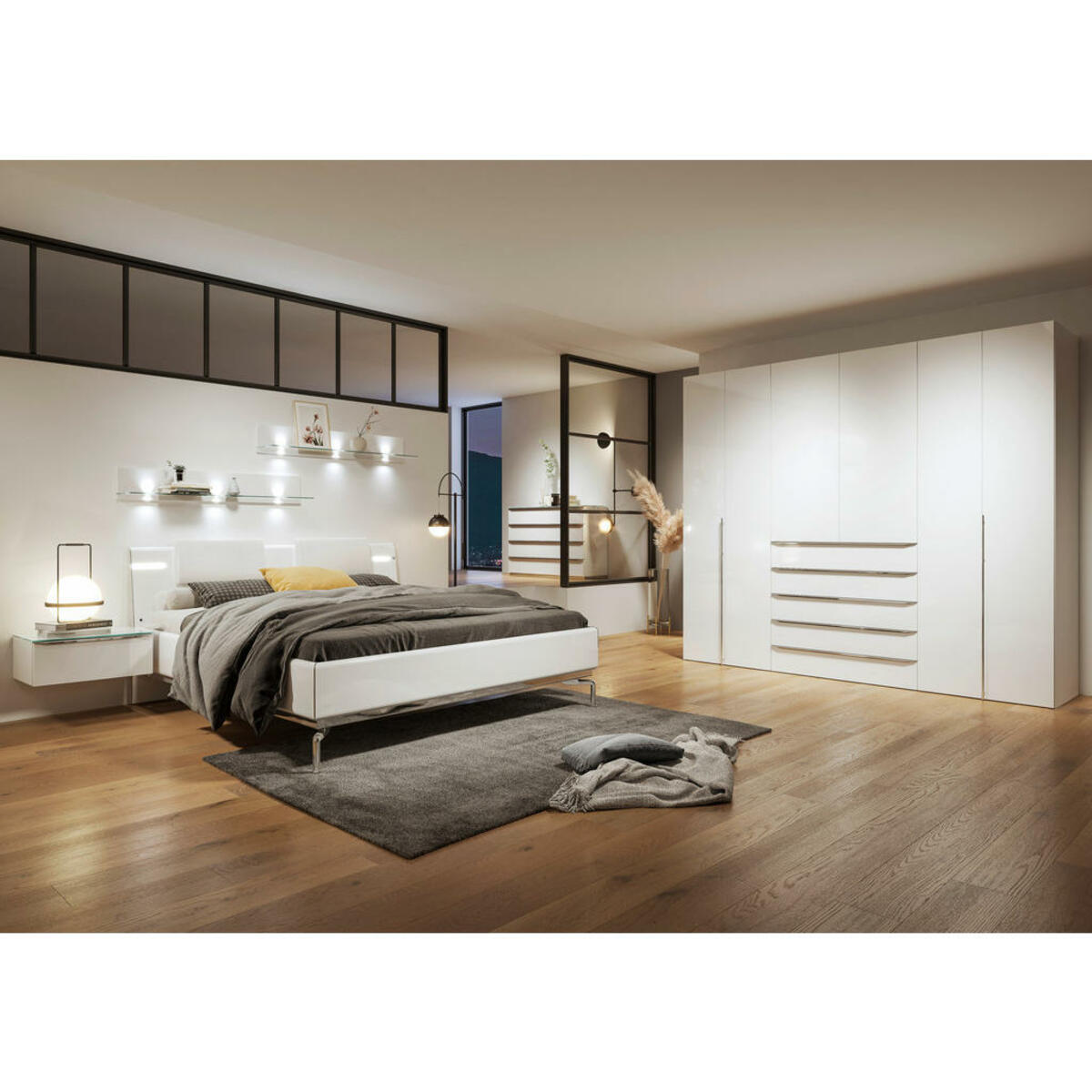 Bild 1 von hülsta SCHLAFZIMMER Weiß Hochglanz