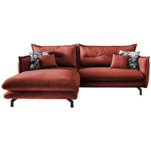 Livetastic Ecksofa, Koralle, Textil, 4-Sitzer, Füllung: Schaumstoff, L-Form, 255x180 cm, Rücken echt, Armteil links, rechts, Wohnzimmer, Sofas & Couches, Wohnlandschaften, Ecksofas
