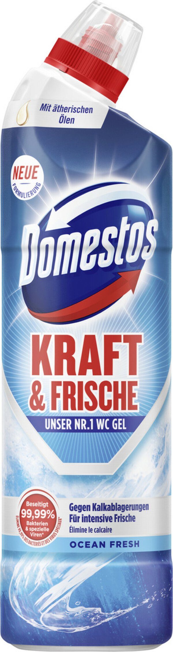 Bild 1 von Domestos WC-Gel Kraft & Frische Ocean Fresh 750ML