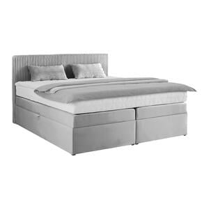 Boxspringbett Rossa in Grau ca. 180x200cm, Grau