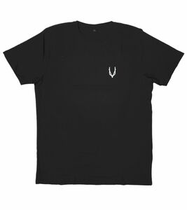 UNIQUE VIBES Transition Organic Tee T-Shirt aus reiner Baumwolle Rundhals-Shirt mit Print Schwarz