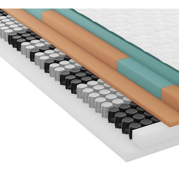 Bild 1 von Schlaraffia Gel-Taschenfederkernmatratze Primus Next 310 Tfk, Grau, Weiß, Textil, H3, 100x220 cm, Oeko-Tex® Standard 100, Härtegradauswahl, Bezug abnehmbar/waschbar, atmungsaktiv, schadstoffgeprü