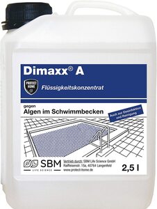PROTECT HOME Dimaxx A Grünbelag-Entferner (ehem. Bayer Garten Dimanin A), Steinreiniger gegen Grünbeläge sowie Schwimmbecken-Hygiene gegen Schimmel und Keime, 2,5 Liter