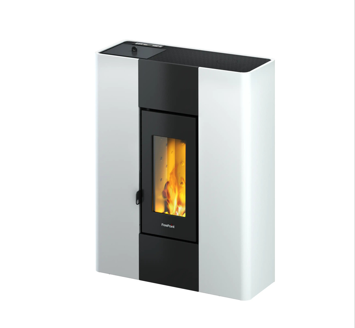 Bild 1 von Freepoint Pelletofen Roxy weiß schwarz, weiß, bis 7kW Heizleistung