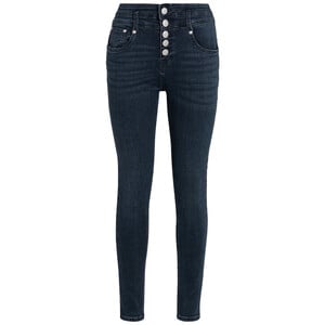 Damen Slim-Jeans mit Knopfleiste