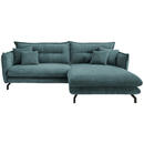 Bild 1 von Livetastic Ecksofa, Petrol, Textil, 4-Sitzer, Füllung: Schaumstoff, L-Form, 255x180 cm, Rücken echt, Armteil links, rechts, Wohnzimmer, Sofas & Couches, Wohnlandschaften, Ecksofas