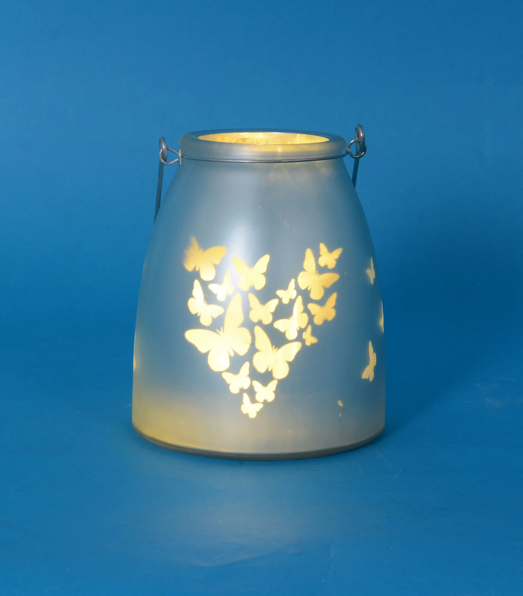 Bild 1 von TrendLine LED Glaslaterne blau