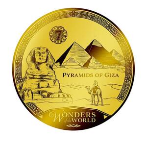 XL-Goldmünze Weltwunder - Pyramiden von Gizeh