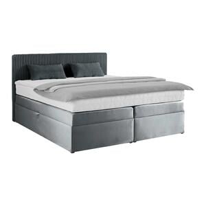 Boxspringbett Rossa in Taupe ca. 160x200cm, Taupe