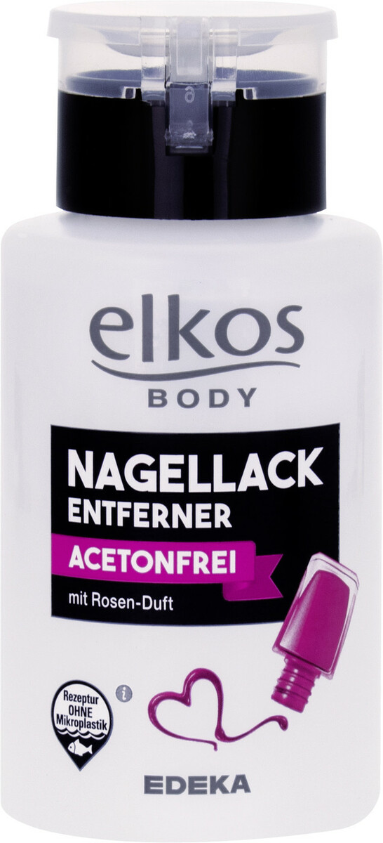 Bild 1 von Elkos Nagellackentferner acetonfrei mit Tellerpumpe 200ML
