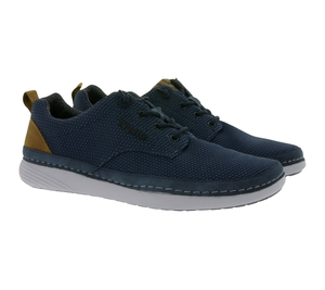 bugatti Herren Schnür-Schuhe vegane Sneaker mit Soft Fit 331-A4B03-6900 Blau