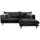 Bild 1 von Livetastic Ecksofa, Anthrazit, Textil, 4-Sitzer, Füllung: Schaumstoff, L-Form, 255x180 cm, Rücken echt, Armteil links, rechts, Wohnzimmer, Sofas & Couches, Wohnlandschaften, Ecksofas