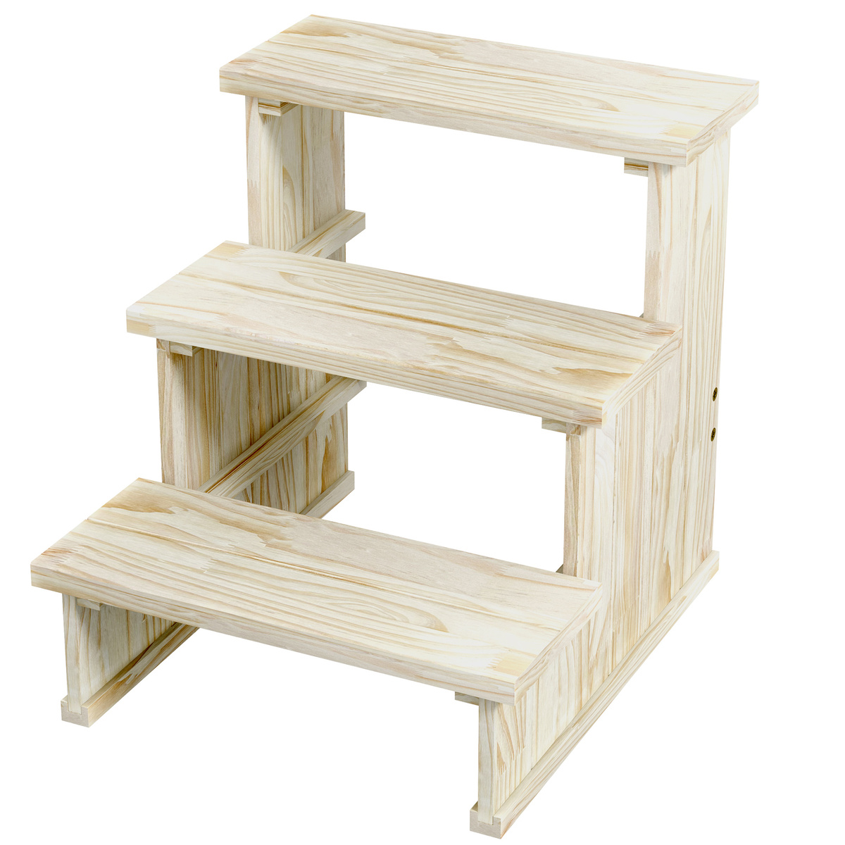3-stufige Haustiertreppe Für Kleine Hunde & Katzen – Rutschfeste Treppe Für Couch & Bett, Beige