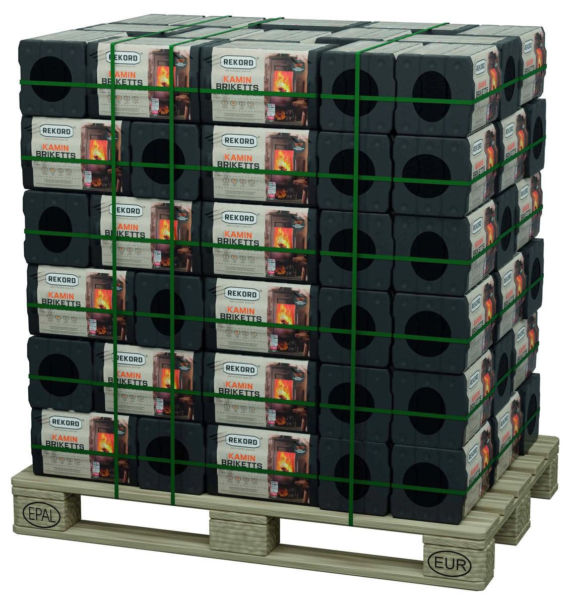 Bild 1 von Braunkohle-Kaminbriketts 10 kg Palettenabnahme, 90 Pack