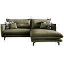 Bild 1 von Livetastic Ecksofa, Grün, Textil, 4-Sitzer, Füllung: Schaumstoff, L-Form, 255x180 cm, Rücken echt, Armteil links, rechts, Wohnzimmer, Sofas & Couches, Wohnlandschaften, Ecksofas
