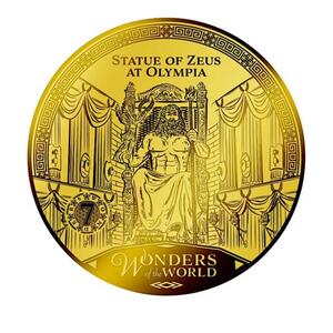 XL-Goldmünze Weltwunder - Zeus von Olympia