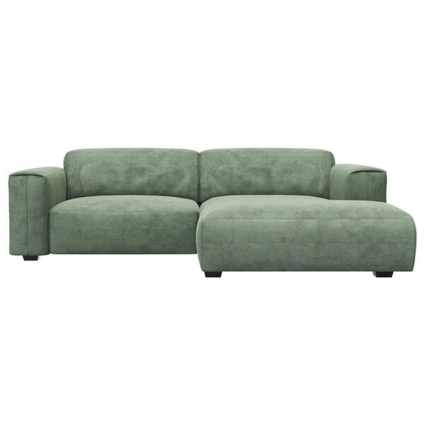 Bild 1 von Livetastic Ecksofa, Grün, Textil, Birke, vollmassiv, 2-Sitzer, Ottomane rechts, L-Form, 252x171 cm, Reach, Goldenes M, Oeko-Tex® Standard 100, Made in Europe, FSC Mix, Lederauswahl, Stoffauswahl, W