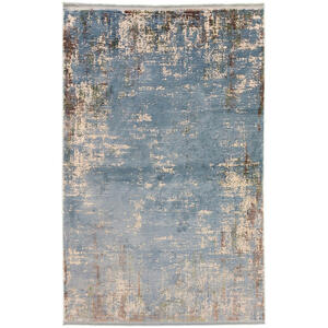 Cazaris Vintage-Teppich Dhasan, Blau, Textil, Abstraktes, rechteckig, 240 cm, Care & Fair, Made in Turkey, lichtunempfindlich, pflegeleicht, Teppiche & Böden, Teppiche, Vintage-Teppiche