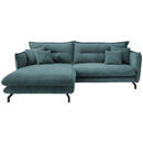 Bild 1 von Livetastic Ecksofa, Petrol, Textil, 4-Sitzer, Füllung: Schaumstoff, L-Form, 255x180 cm, Rücken echt, Armteil links, rechts, Wohnzimmer, Sofas & Couches, Wohnlandschaften, Ecksofas