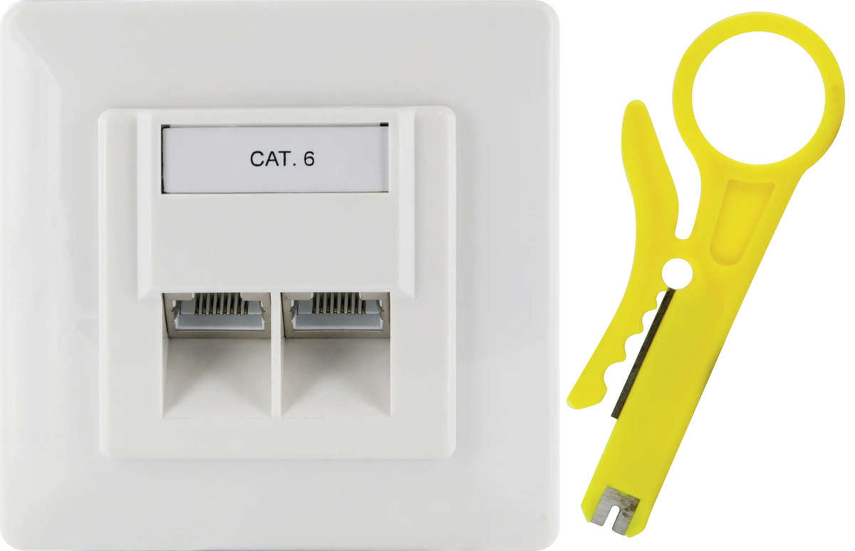 Bild 1 von Schwaiger Netzwerk Aufputz-Anschlussdose