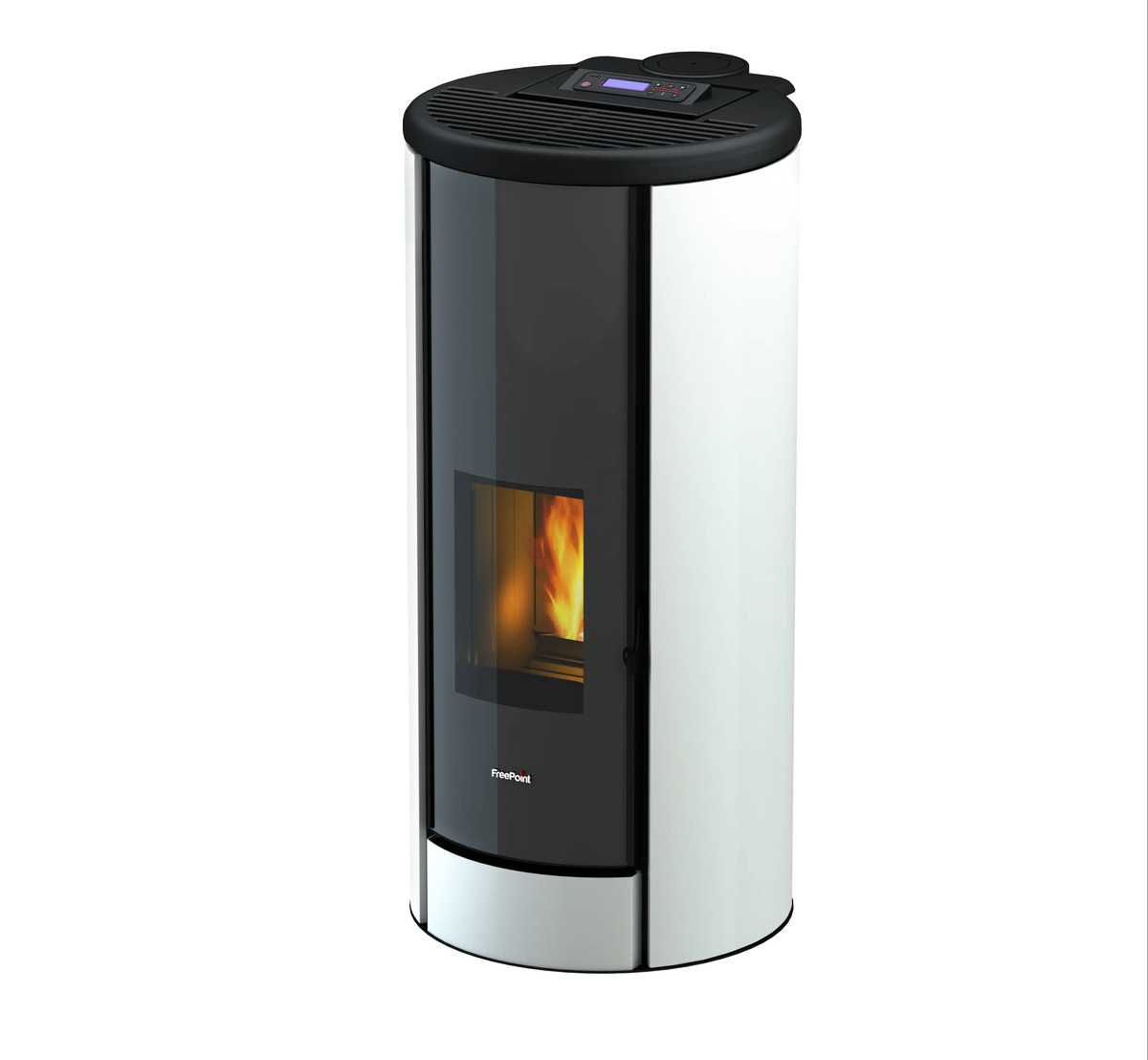 Bild 1 von Freepoint Pelletofen Breeze weiß schwarz, weiß, bis 9,1kW Heizleistung