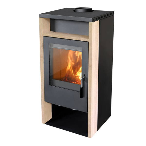 Bild 1 von FireFix Kaminofen Rhea schwarz, 6 kW