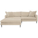 Bild 1 von P & B Ecksofa, Creme, Textil, 2-Sitzer, L-Form, 260x165x84 cm, Liegefunktion, Rücken echt, Wohnzimmer, Sofas & Couches, Wohnlandschaften, Ecksofas